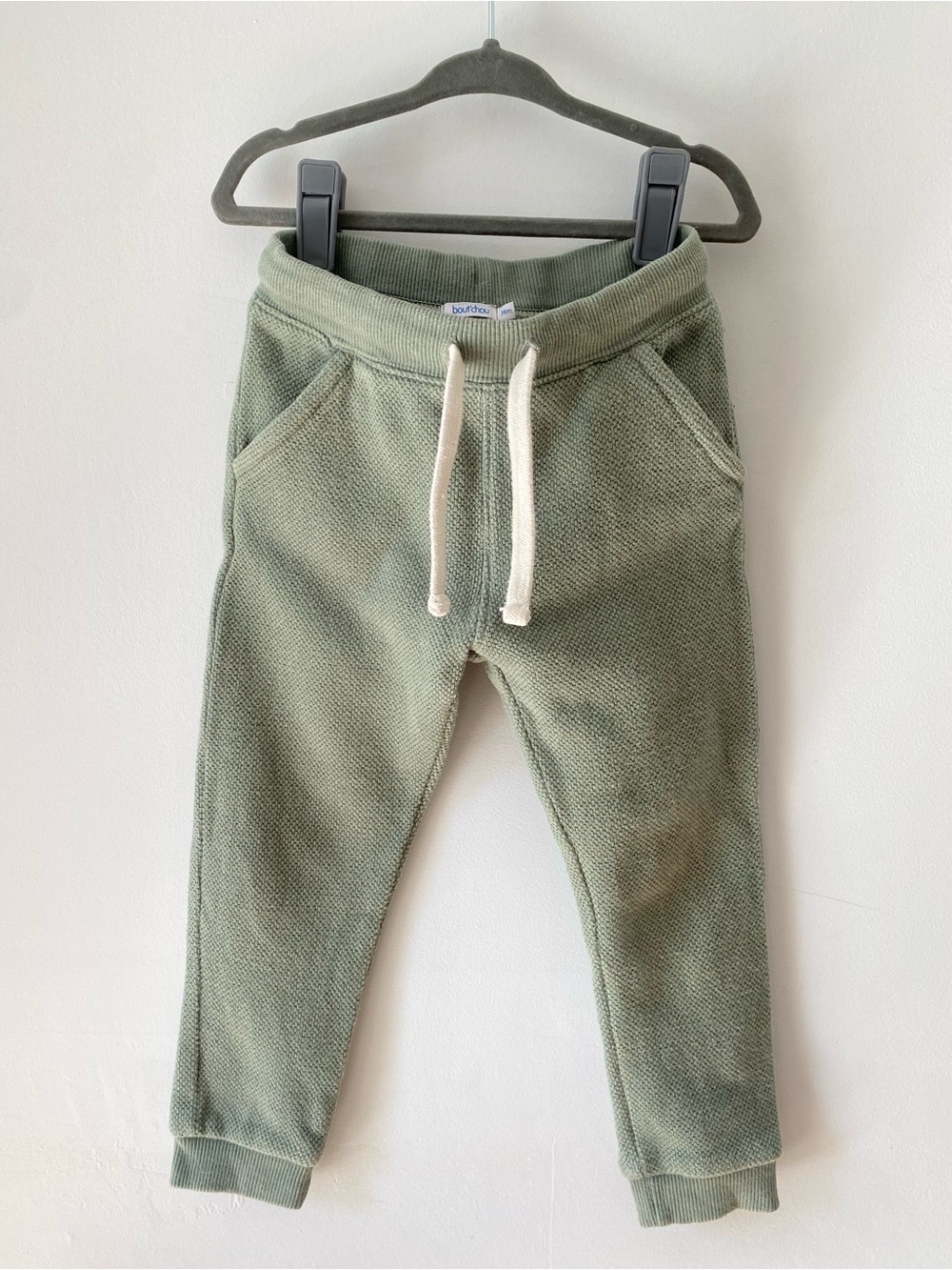Kids Pale Green Pullover Jogger Pants